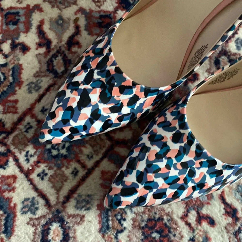 Nine West Multi Color Heels-Size 11 - Picture 4 of 7